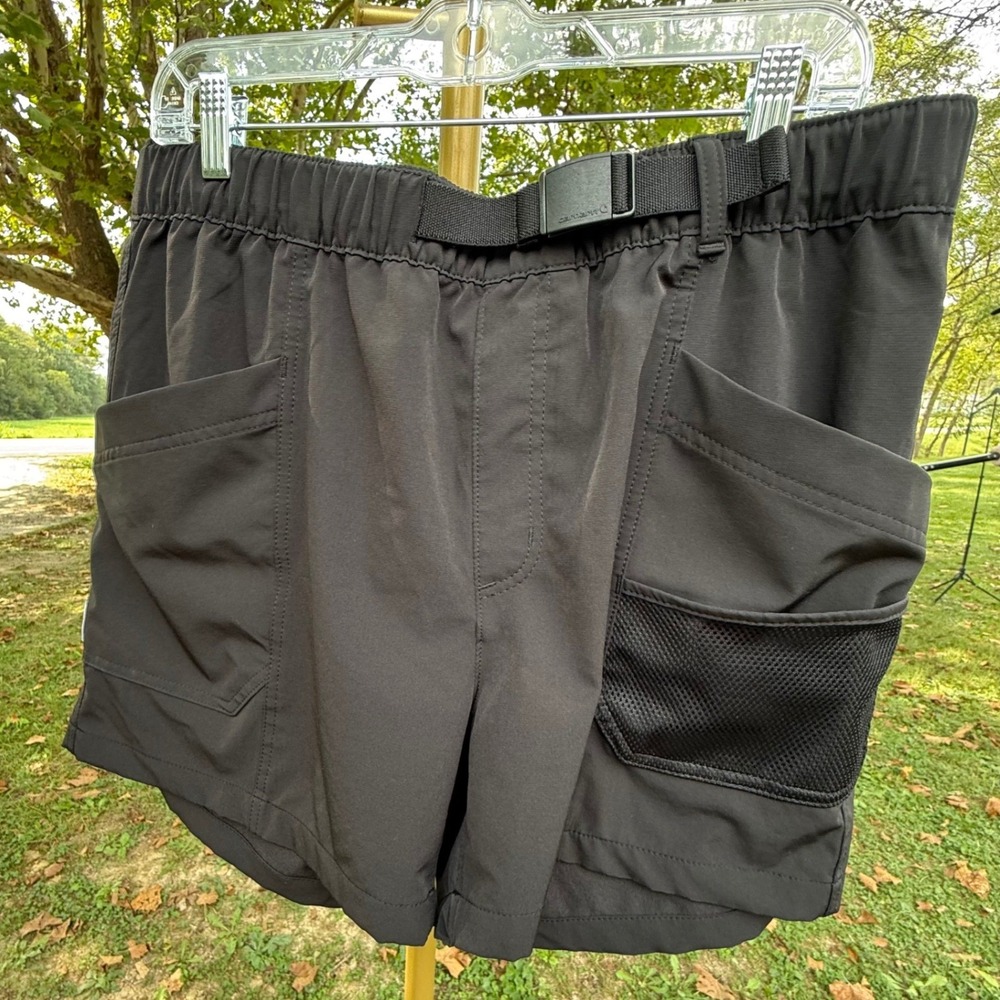 Carhartt Force Loose Fit Utility Shorts Black Womens Large L 12-14 Gorpcore